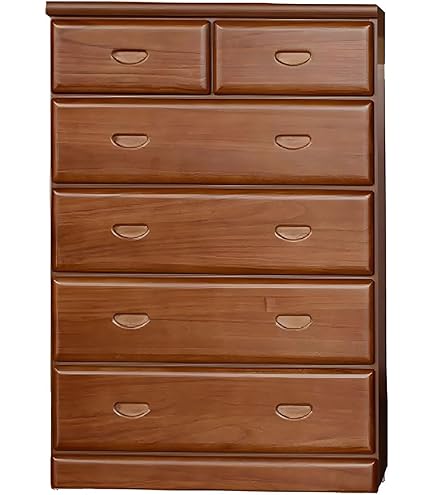 Amazon｜105幅 3段 チェスト 【105-3LC セーフ】 ブラウン 北欧